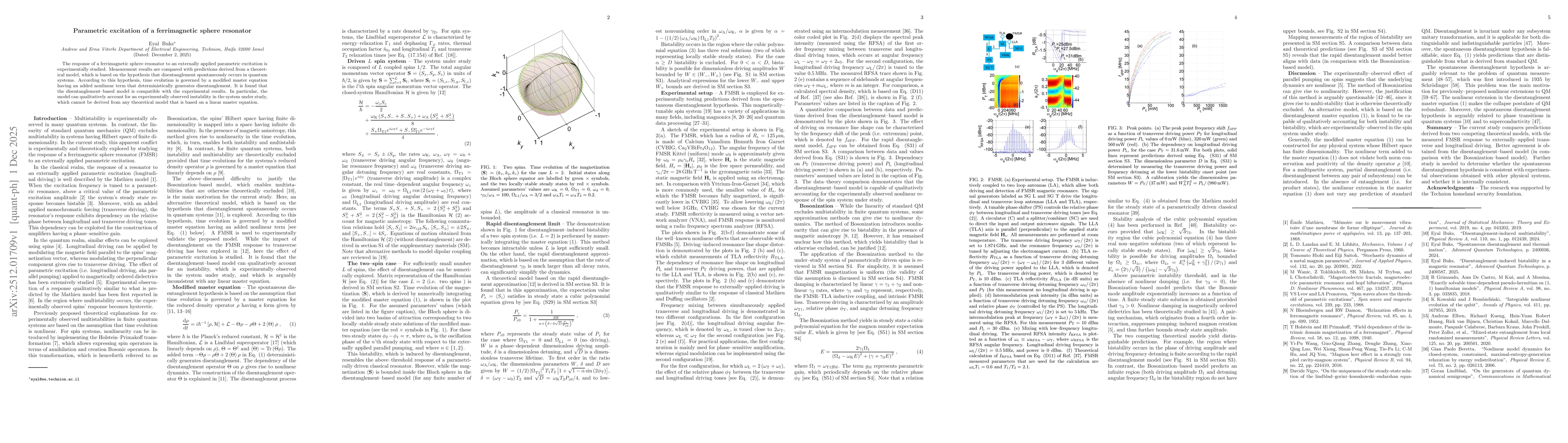 Thumbnail for Parametric excitation of a ferrimagnetic sphere resonator