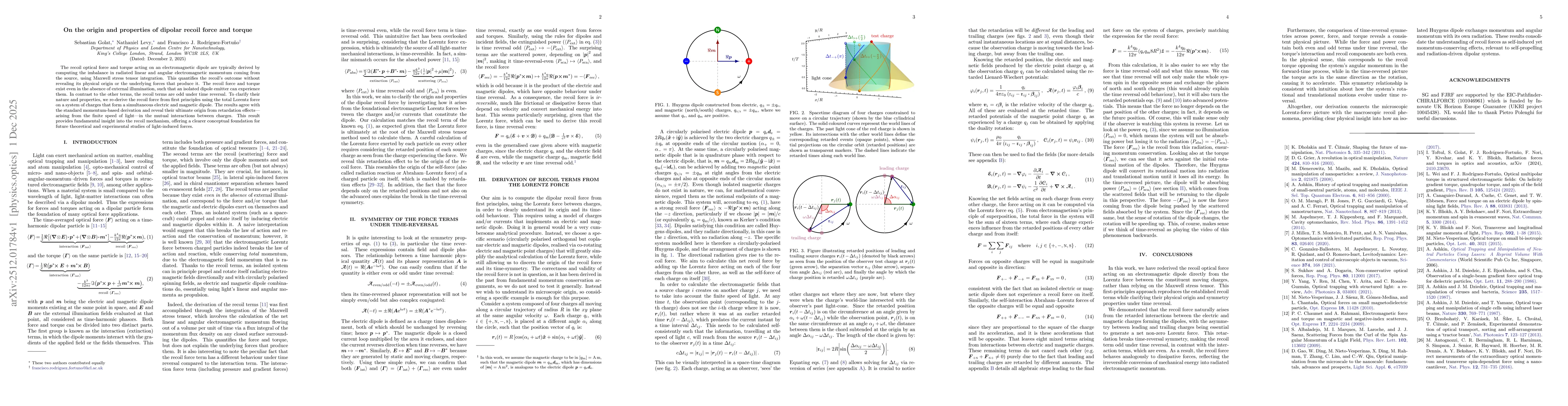 Thumbnail for On the origin and properties of dipolar recoil force and torque