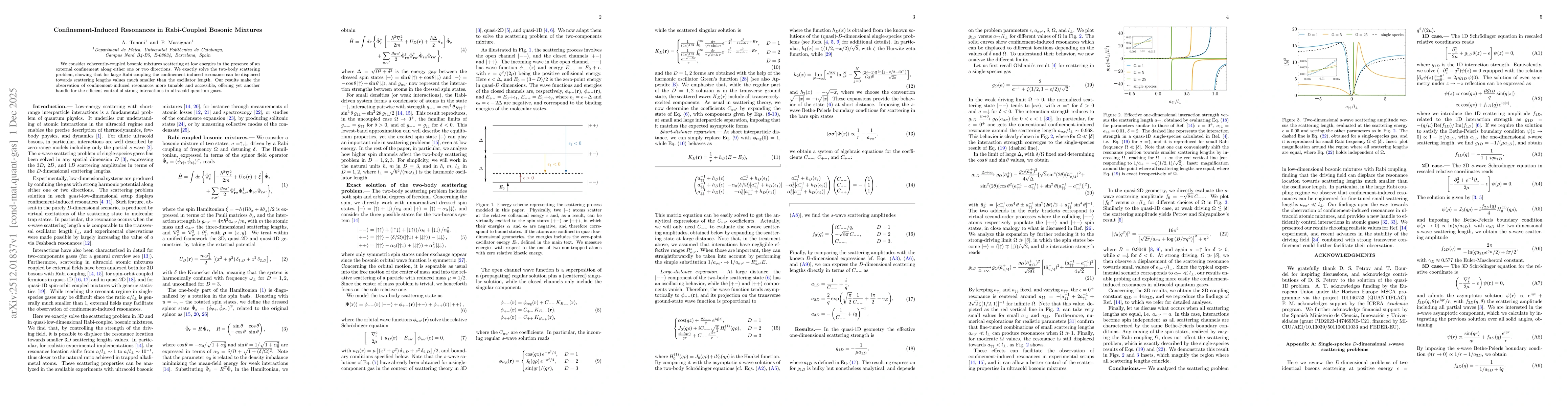 Thumbnail for Confinement-Induced Resonances in Rabi-Coupled Bosonic Mixtures