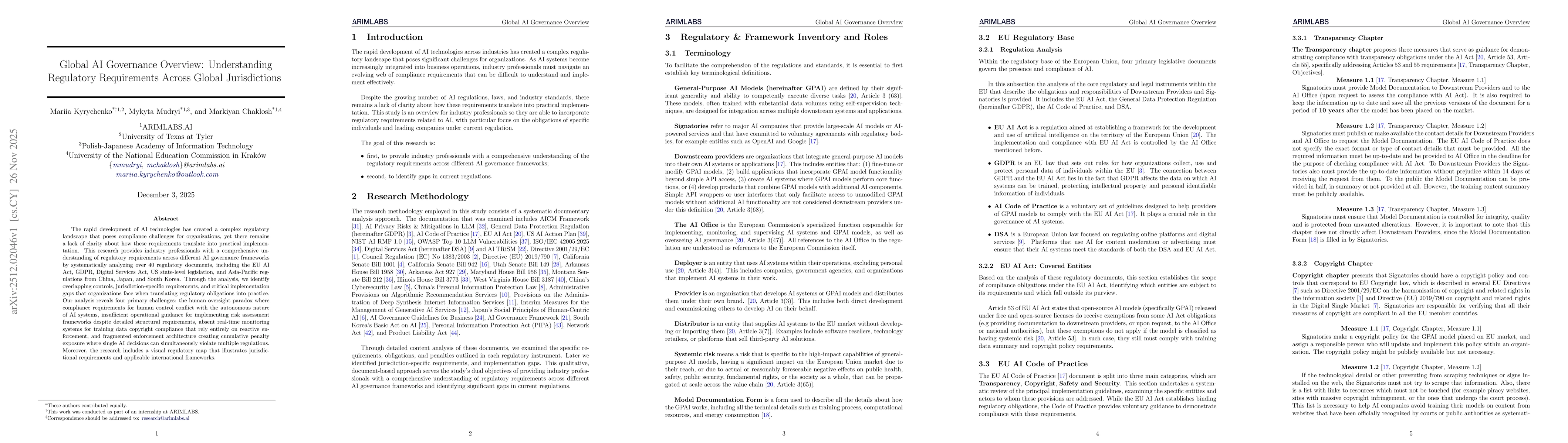 Thumbnail for Global AI Governance Overview: Understanding Regulatory Requirements Across Global Jurisdictions