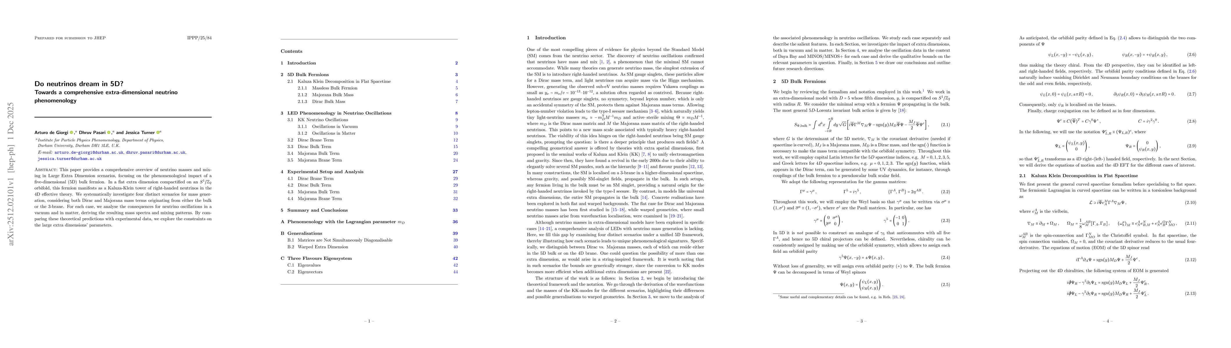 Thumbnail for Do neutrinos dream in 5D? Towards a comprehensive extra-dimensional neutrino phenomenology