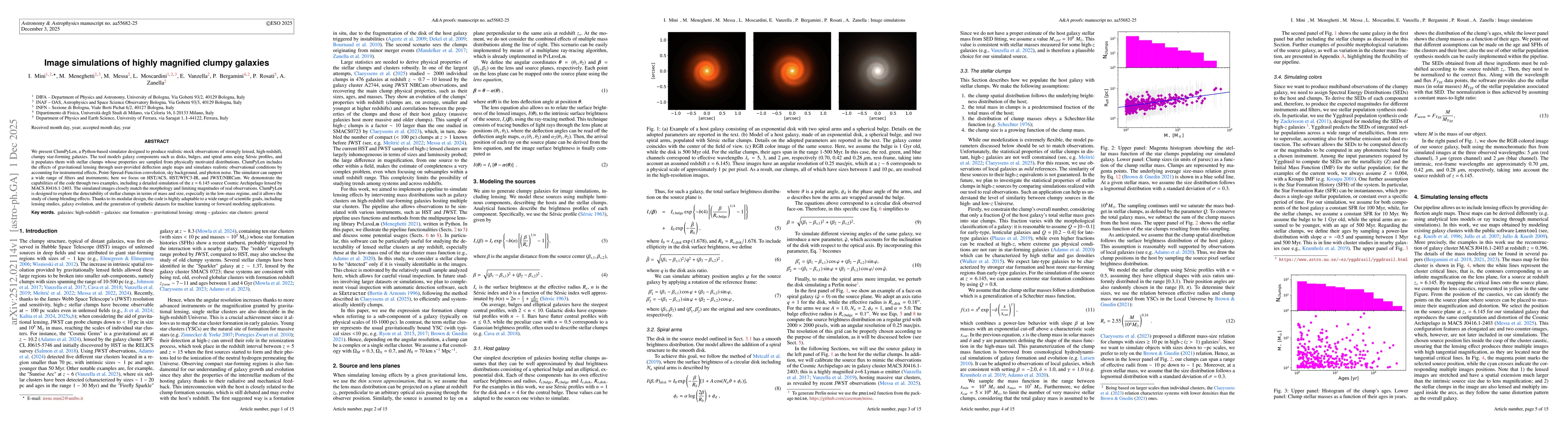 Thumbnail for Image simulations of highly magnified clumpy galaxies