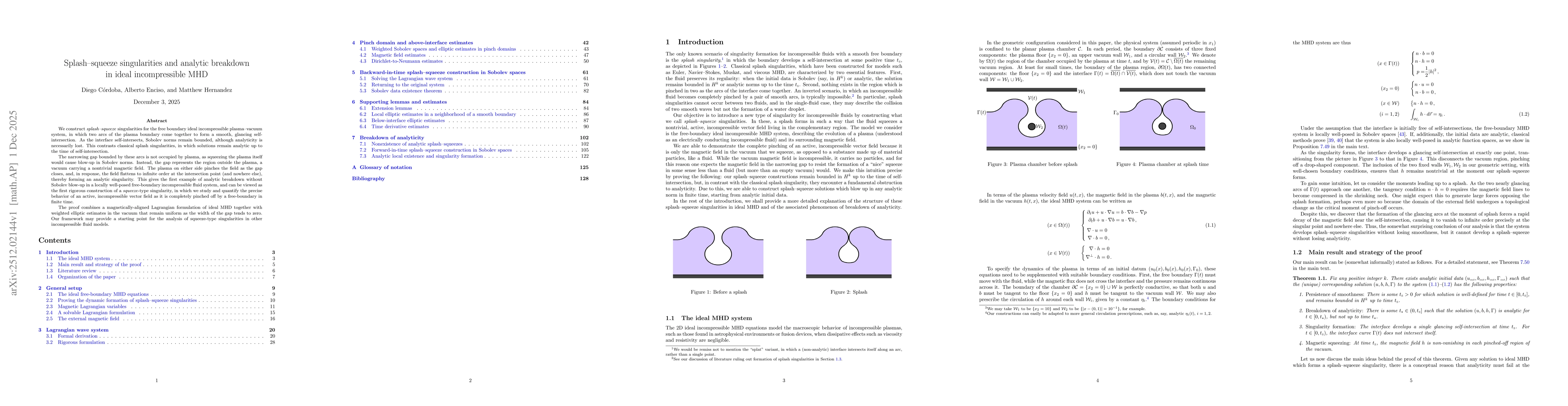 Thumbnail for Splash-squeeze singularities and analytic breakdown in ideal incompressible MHD