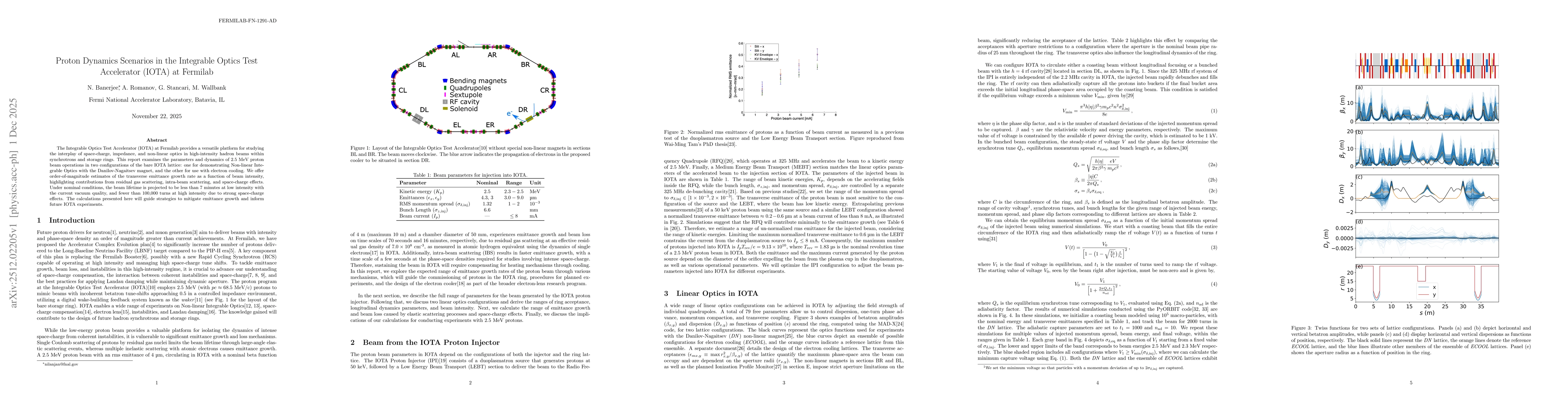 Thumbnail for Proton Dynamics Scenarios in the Integrable Optics Test Accelerator (IOTA) at Fermilab