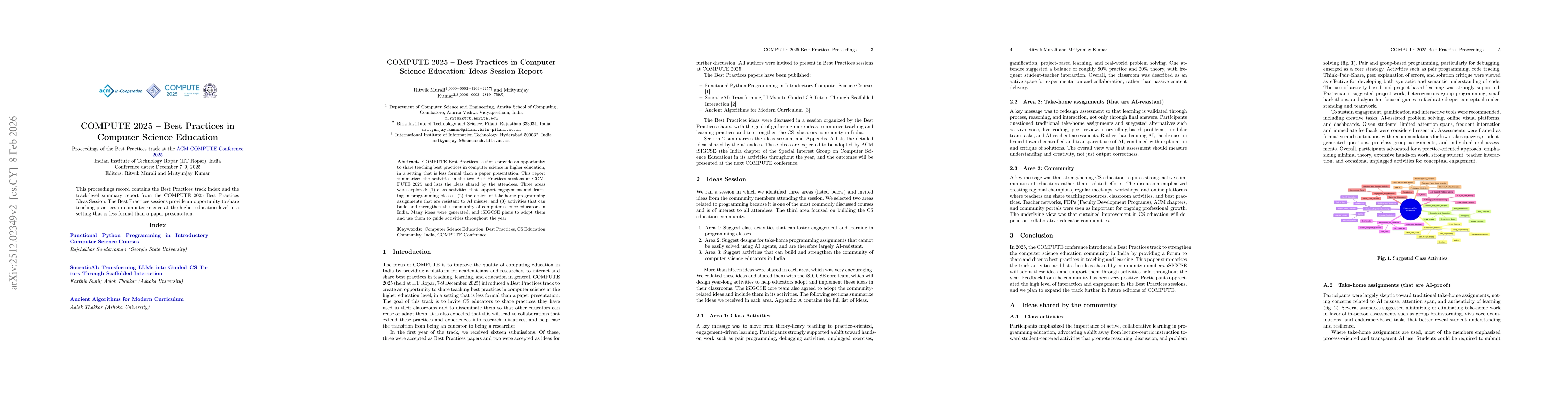 Thumbnail for ACM COMPUTE 2025 Best Practices Track Proceedings