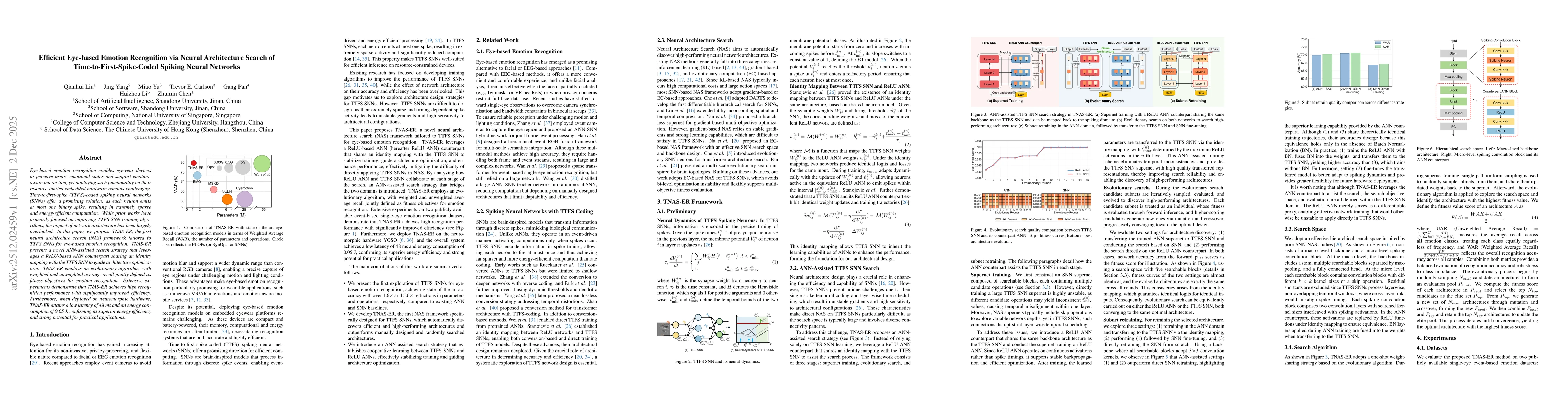 Thumbnail for Efficient Eye-based Emotion Recognition via Neural Architecture Search of Time-to-First-Spike-Coded Spiking Neural Networks