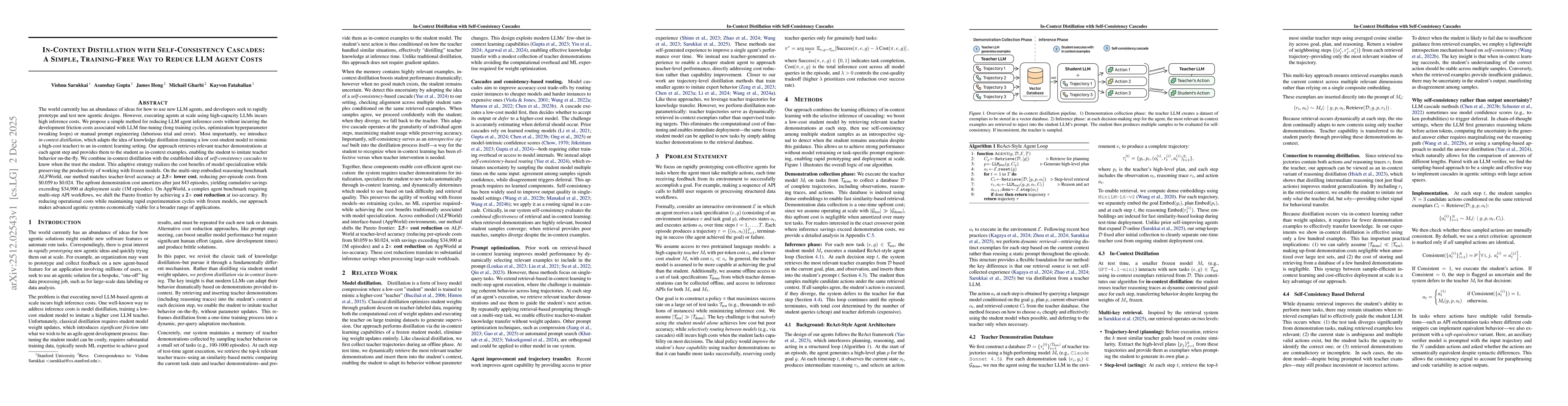 Thumbnail for In-Context Distillation with Self-Consistency Cascades: A Simple, Training-Free Way to Reduce LLM Agent Costs