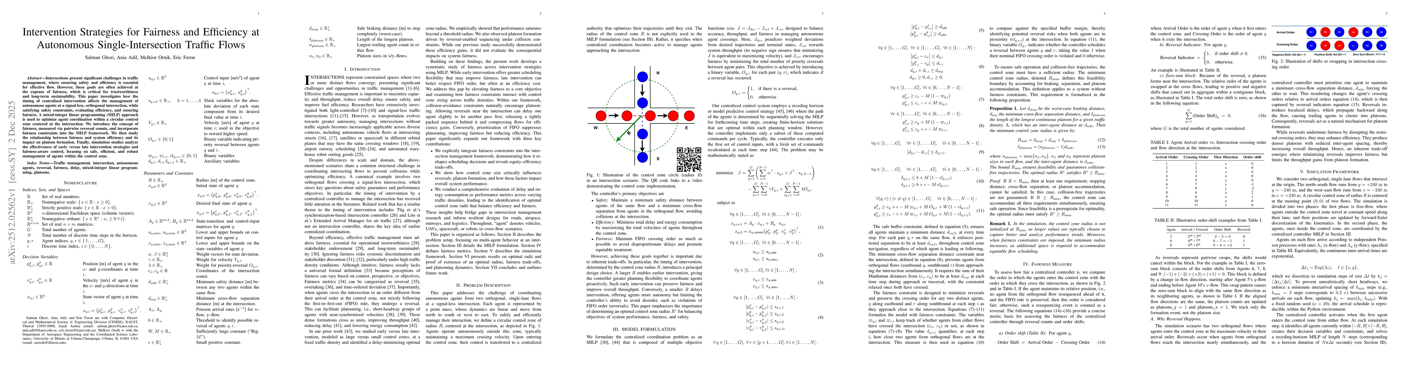 Thumbnail for Intervention Strategies for Fairness and Efficiency at Autonomous Single-Intersection Traffic Flows