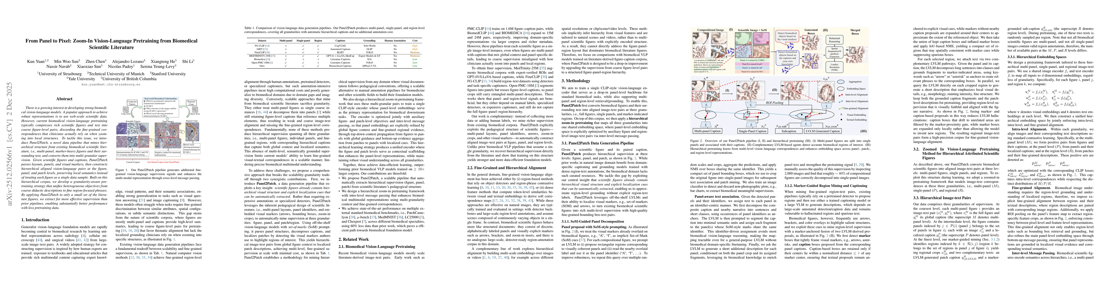 Thumbnail for From Panel to Pixel: Zoom-In Vision-Language Pretraining from Biomedical Scientific Literature