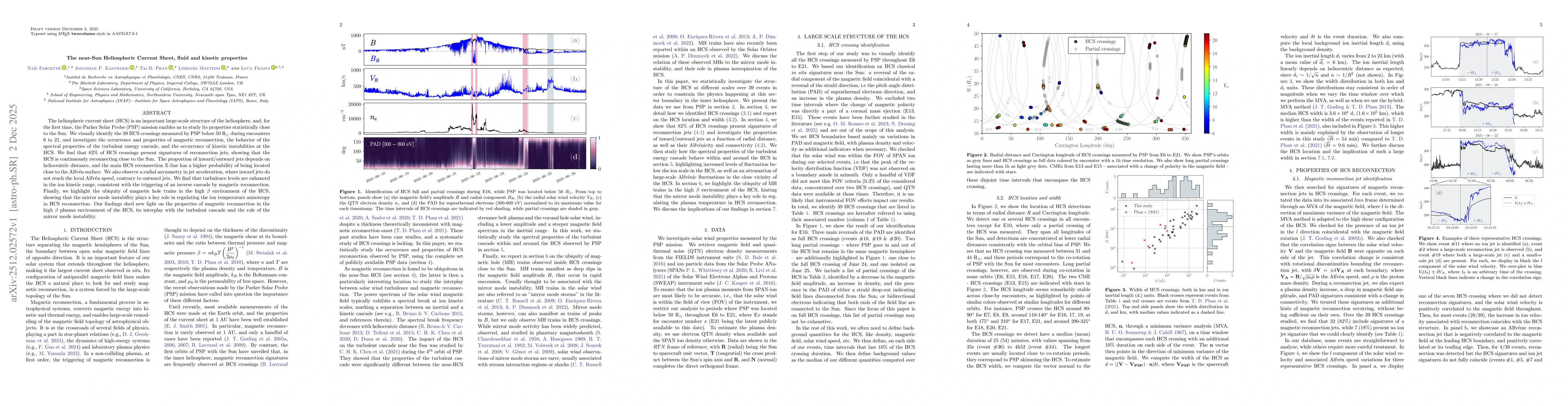 Thumbnail for The near-Sun Heliospheric Current Sheet, fluid and kinetic properties