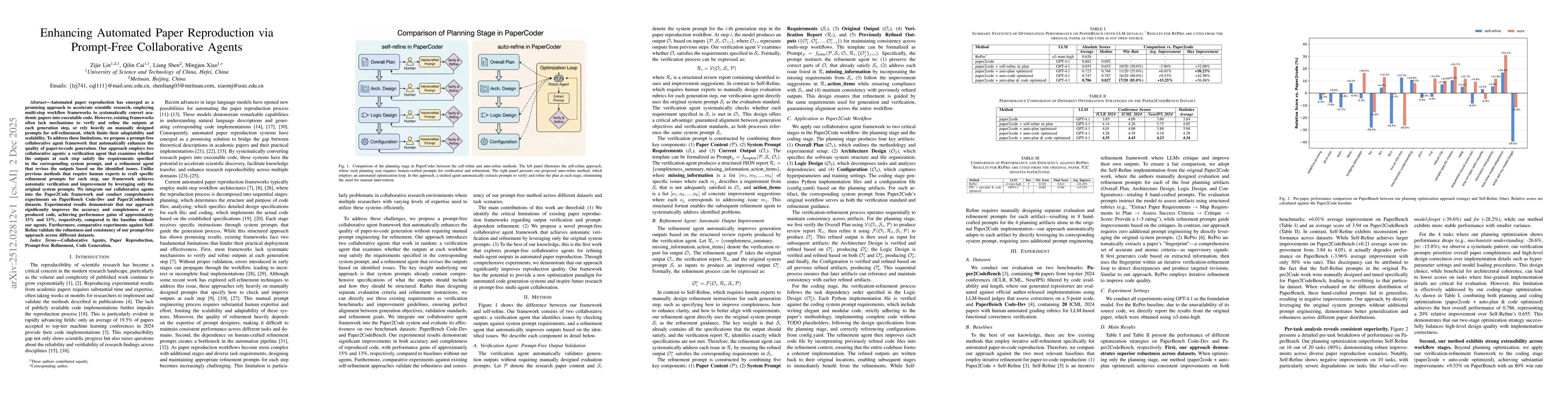 Thumbnail for Enhancing Automated Paper Reproduction via Prompt-Free Collaborative Agents