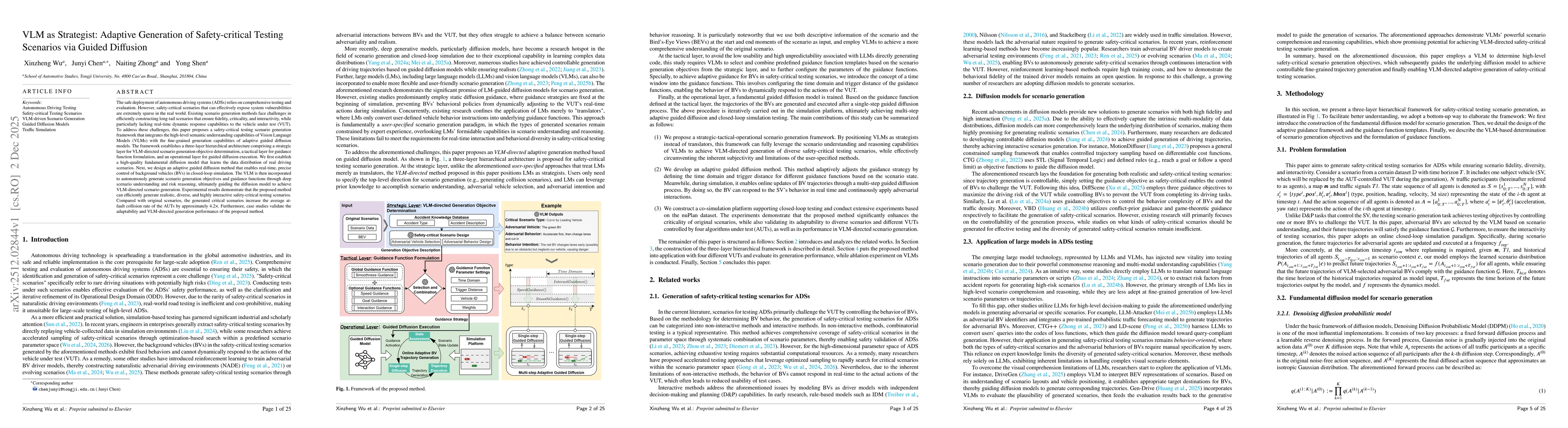 Thumbnail for VLM as Strategist: Adaptive Generation of Safety-critical Testing Scenarios via Guided Diffusion