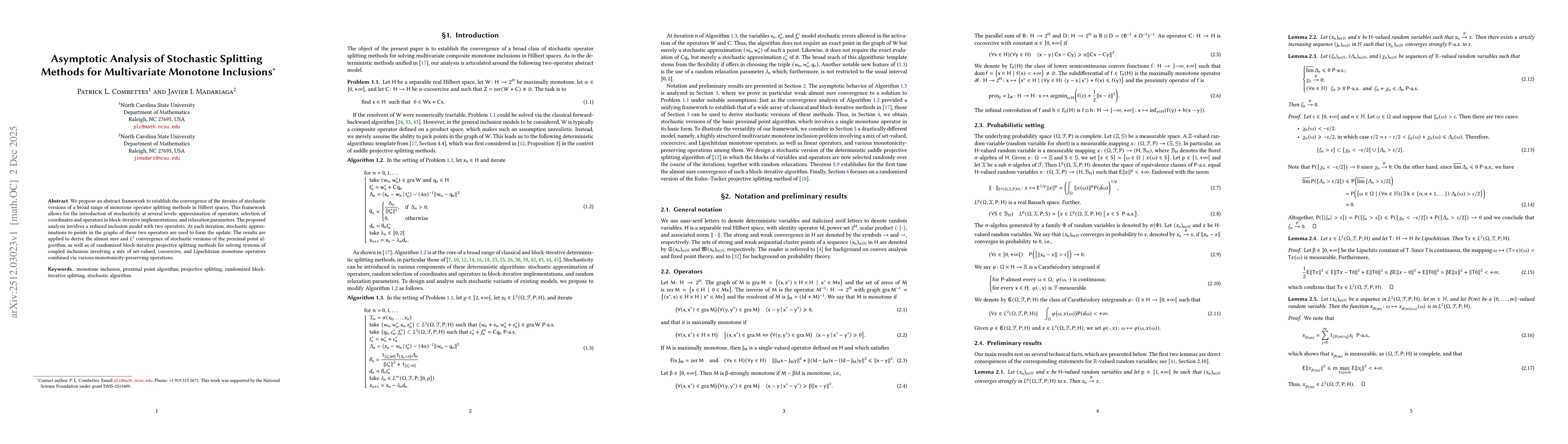 Thumbnail for Asymptotic Analysis of Stochastic Splitting Methods for Multivariate Monotone Inclusions