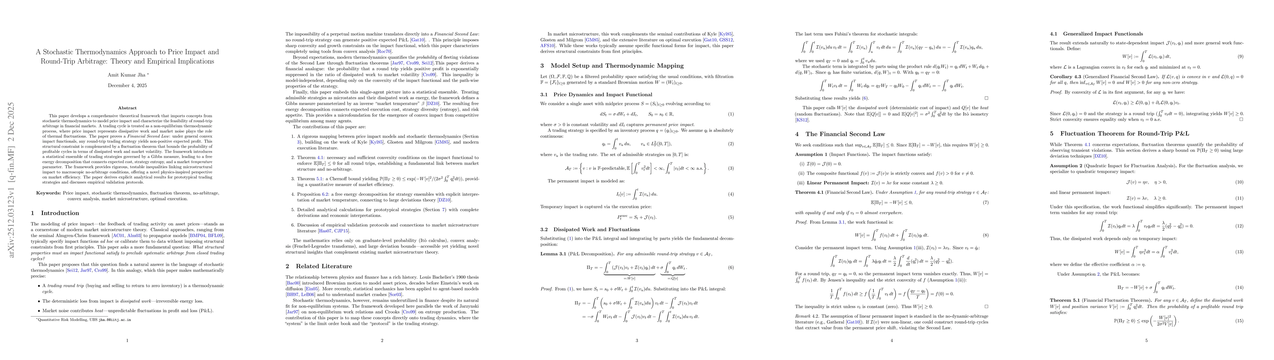 Thumbnail for A Stochastic Thermodynamics Approach to Price Impact and Round-Trip Arbitrage: Theory and Empirical Implications
