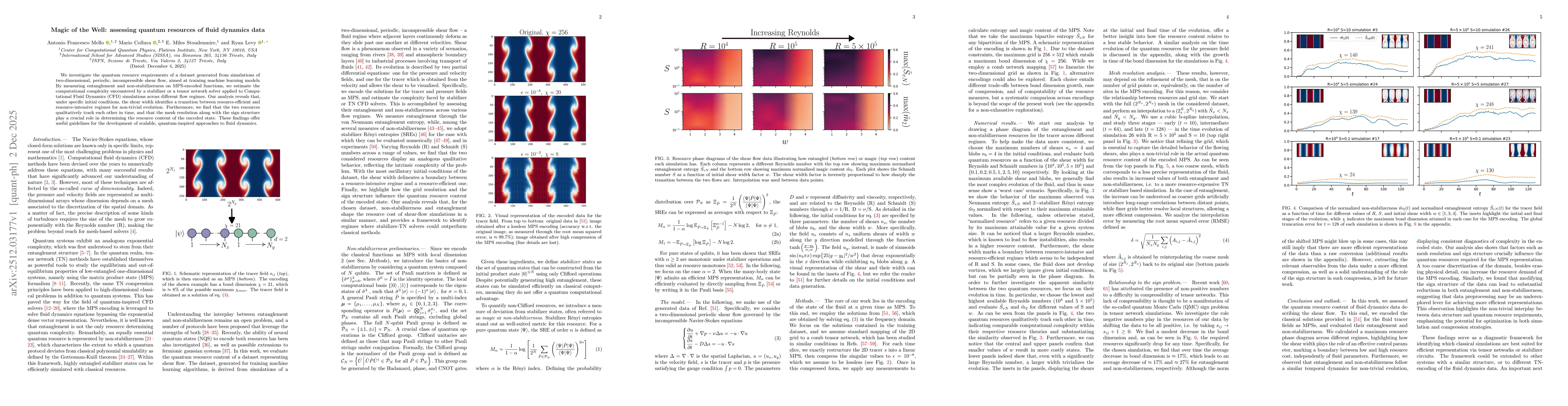 Thumbnail for Magic of the Well: assessing quantum resources of fluid dynamics data