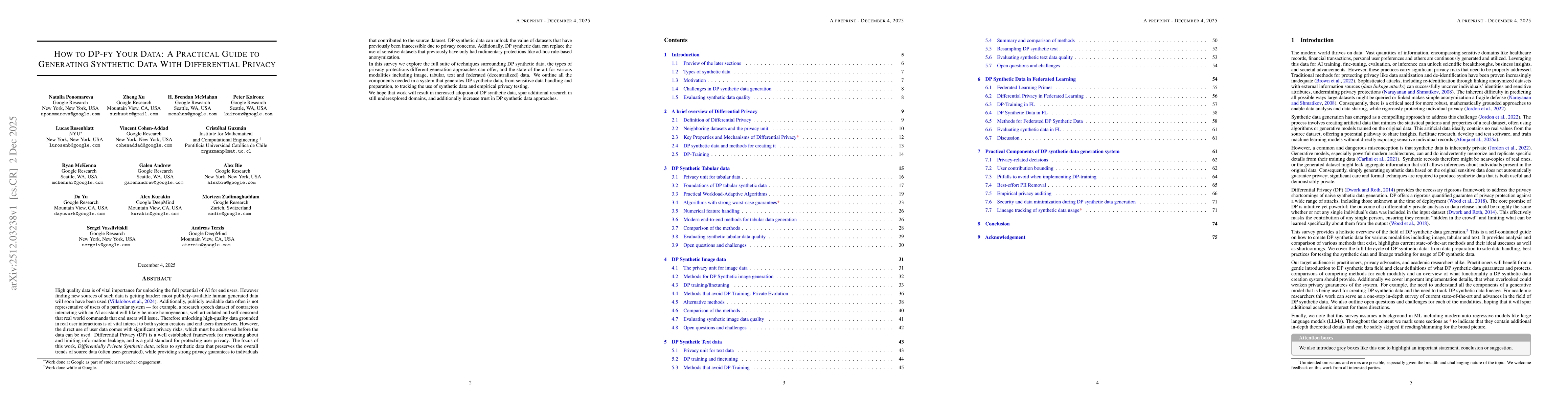 Thumbnail for How to DP-fy Your Data: A Practical Guide to Generating Synthetic Data With Differential Privacy