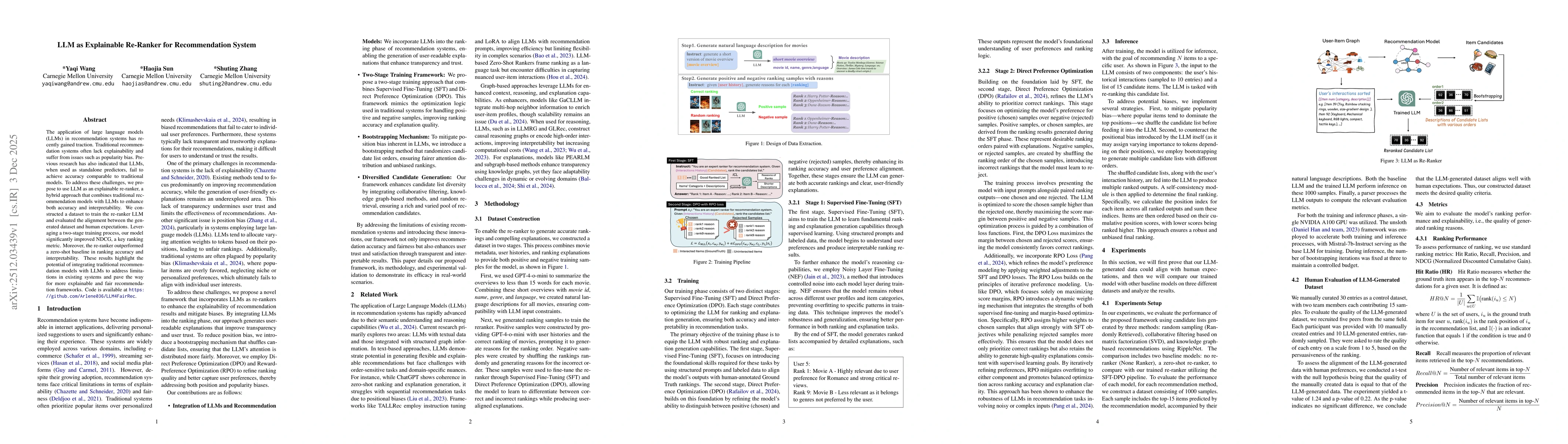 Thumbnail for LLM as Explainable Re-Ranker for Recommendation System