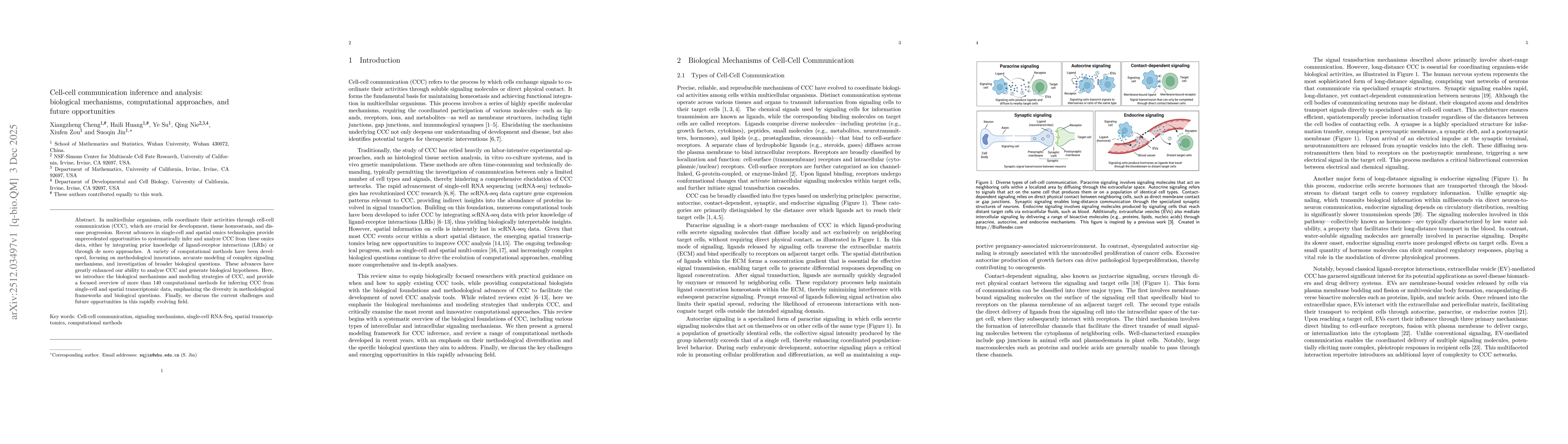 Thumbnail for Cell-cell communication inference and analysis: biological mechanisms, computational approaches, and future opportunities