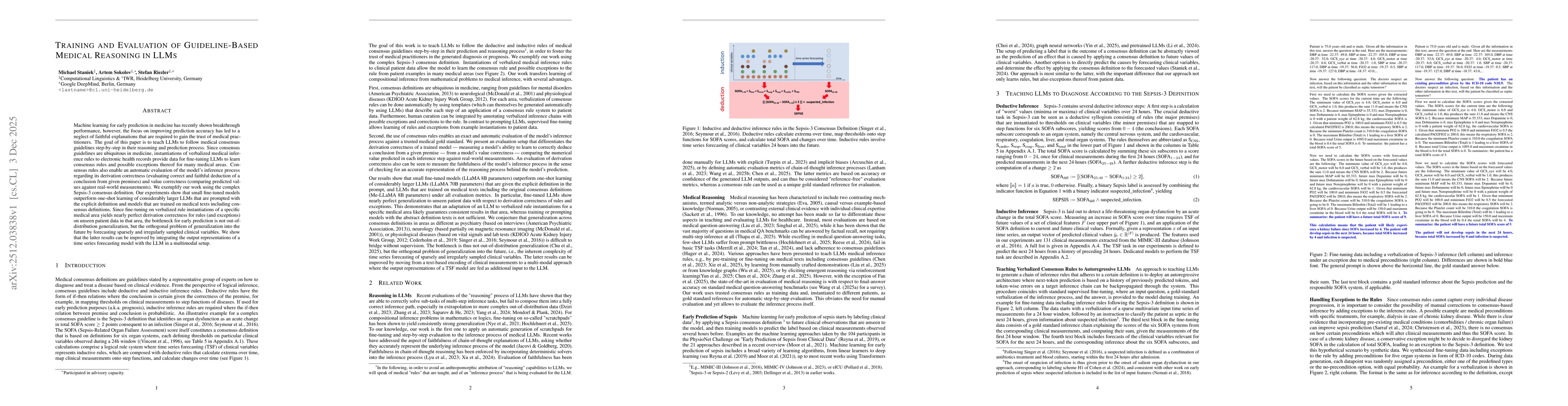 Thumbnail for Training and Evaluation of Guideline-Based Medical Reasoning in LLMs