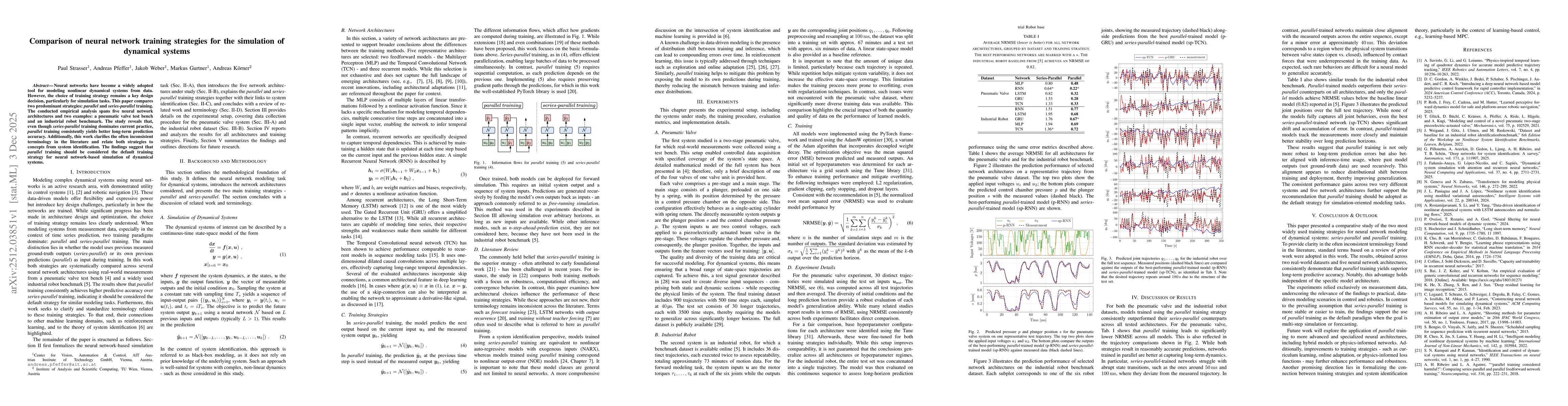 Thumbnail for Comparison of neural network training strategies for the simulation of dynamical systems