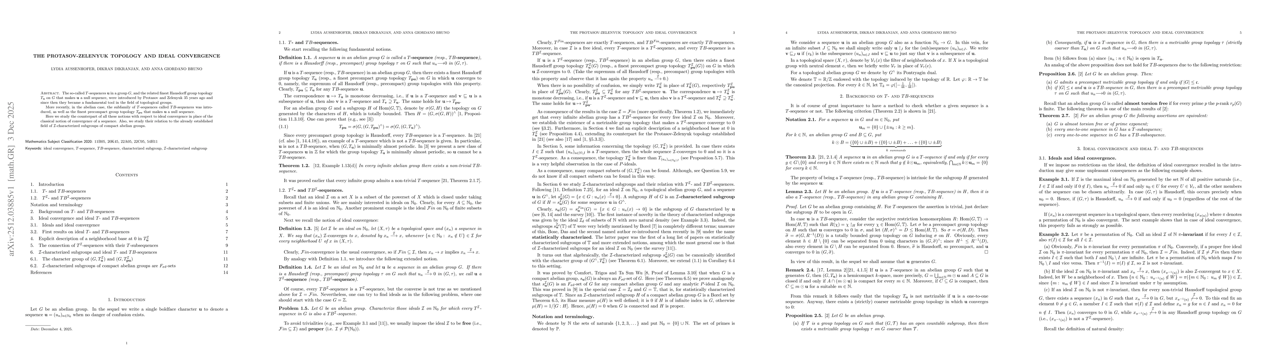 Thumbnail for The Protasov-Zelenyuk topology and ideal convergence