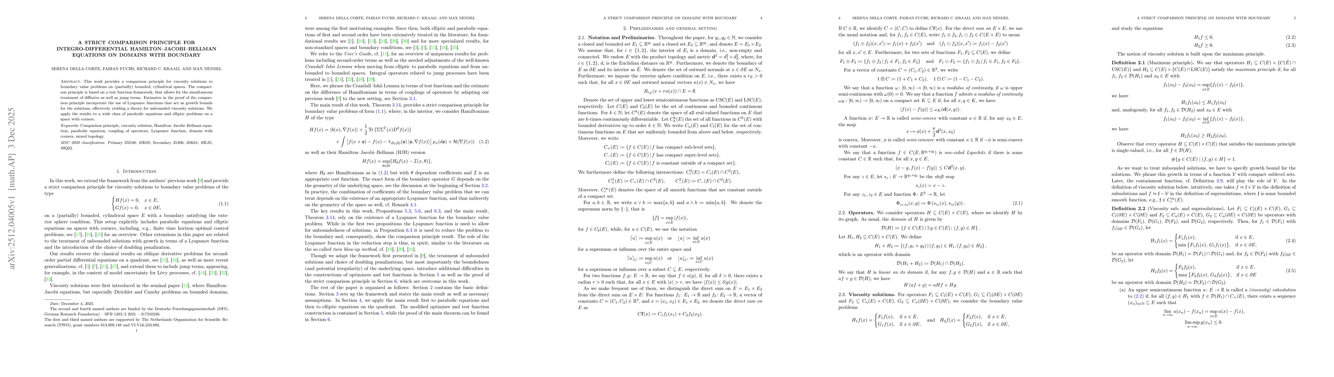 Thumbnail for A Strict Comparison Principle for Integro-Differential Hamilton-Jacobi-Bellman Equations on Domains with Boundary