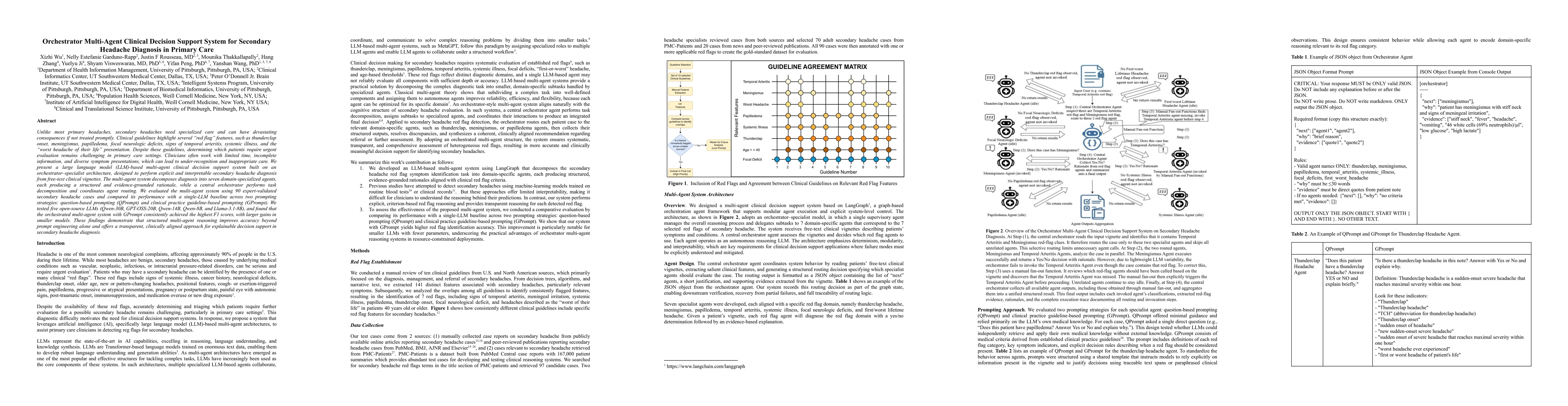 Thumbnail for Orchestrator Multi-Agent Clinical Decision Support System for Secondary Headache Diagnosis in Primary Care