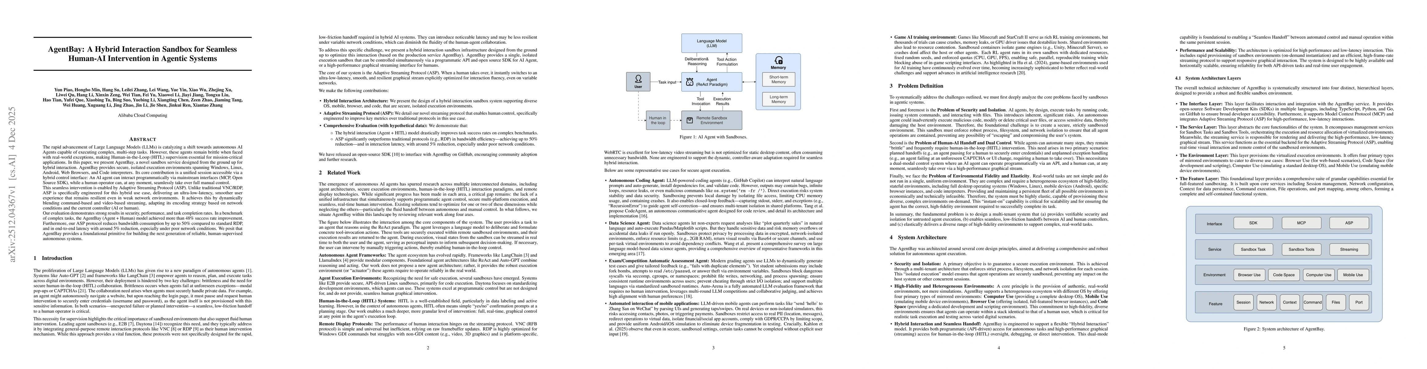 Thumbnail for AgentBay: A Hybrid Interaction Sandbox for Seamless Human-AI Intervention in Agentic Systems