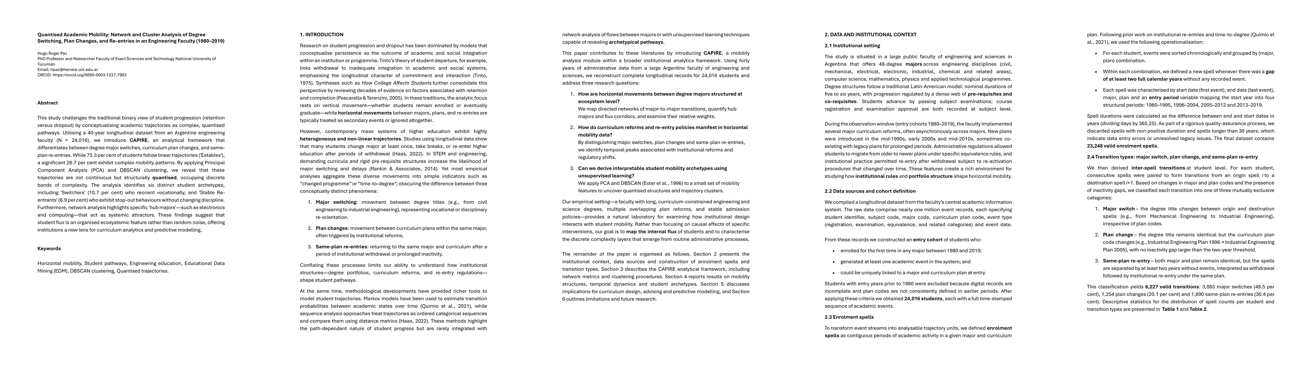 Thumbnail for Quantised Academic Mobility: Network and Cluster Analysis of Degree Switching, Plan Changes, and Re-entries in an Engineering Faculty (1980-2019)