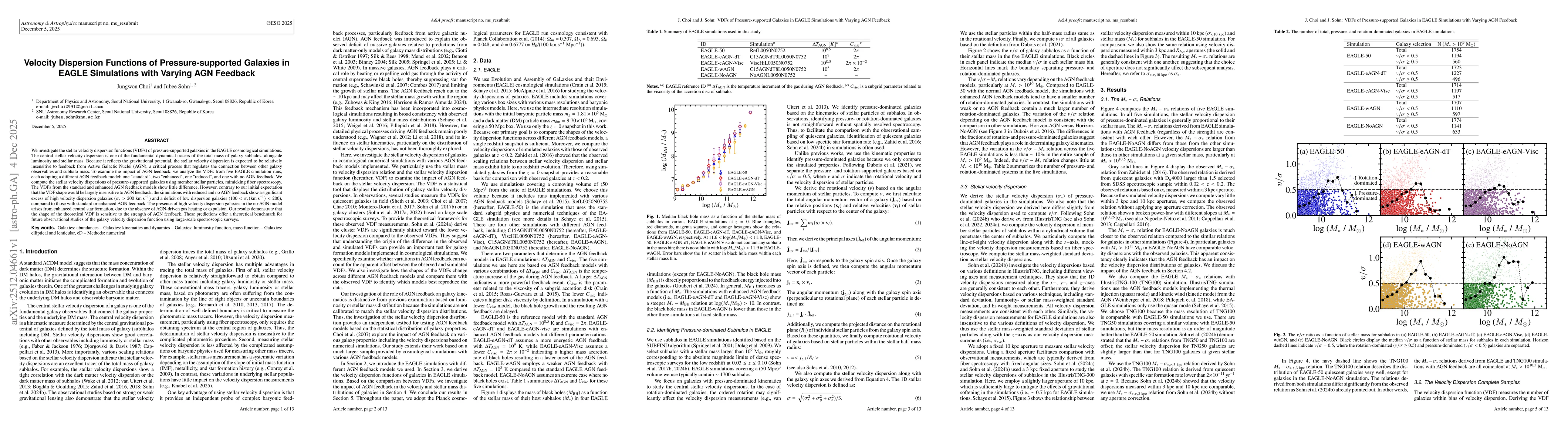 Thumbnail for Velocity Dispersion Functions of Pressure-supported Galaxies in EAGLE Simulations with Varying AGN Feedback