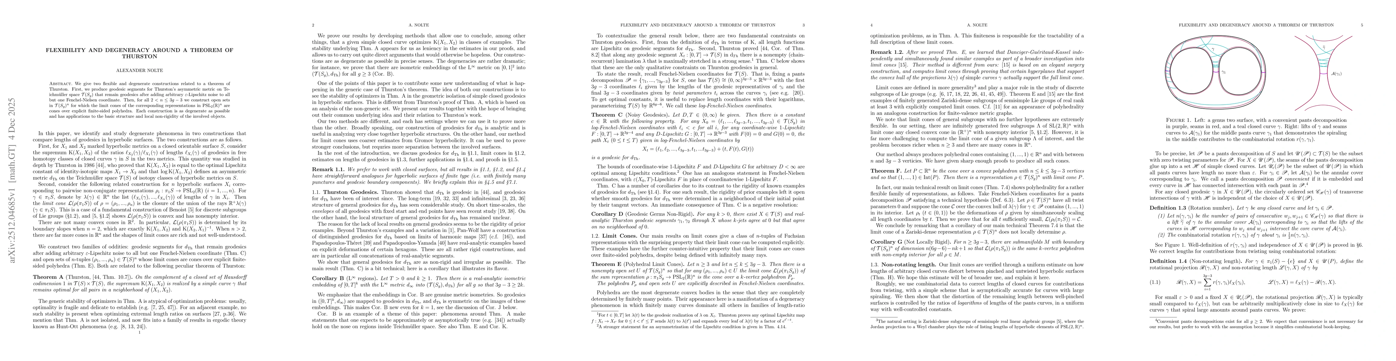 Thumbnail for Flexibility and degeneracy around a theorem of Thurston