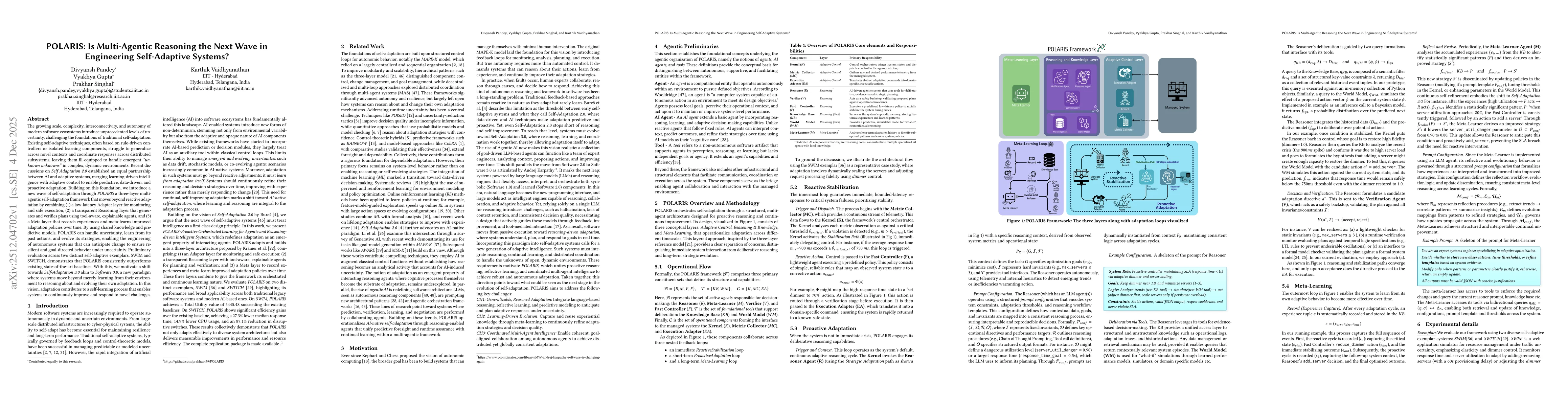 Thumbnail for POLARIS: Is Multi-Agentic Reasoning the Next Wave in Engineering Self-Adaptive Systems?