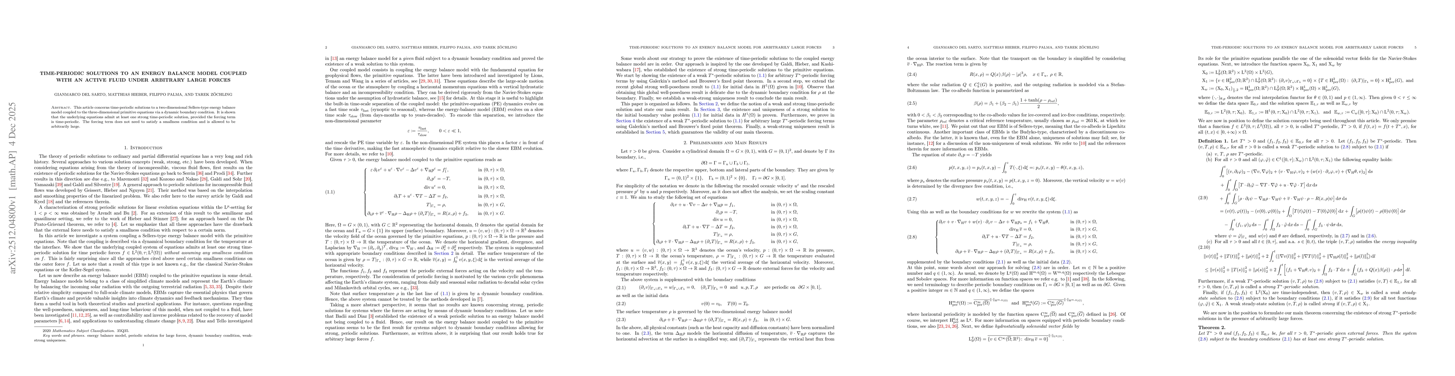 Thumbnail for Time-periodic solutions to an energy balance model coupled with an active fluid under arbitrary large forces