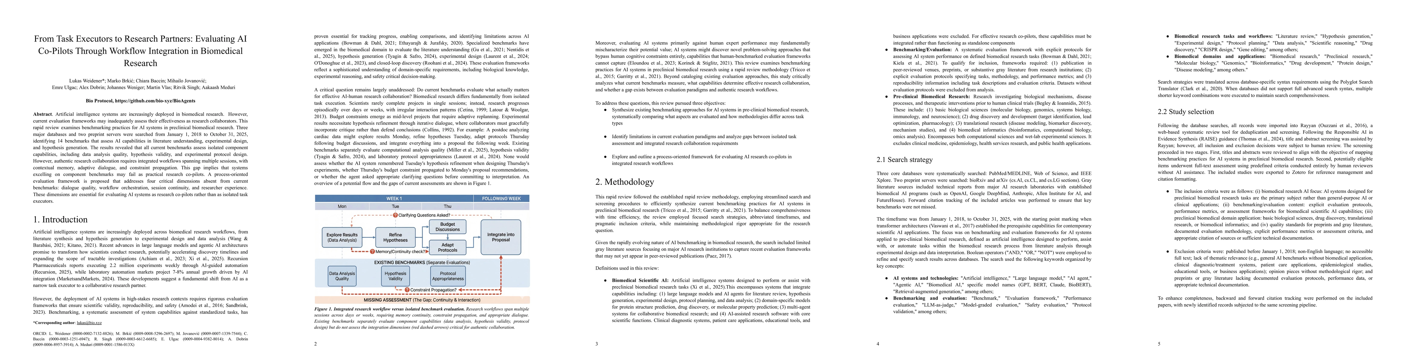 Thumbnail for From Task Executors to Research Partners: Evaluating AI Co-Pilots Through Workflow Integration in Biomedical Research