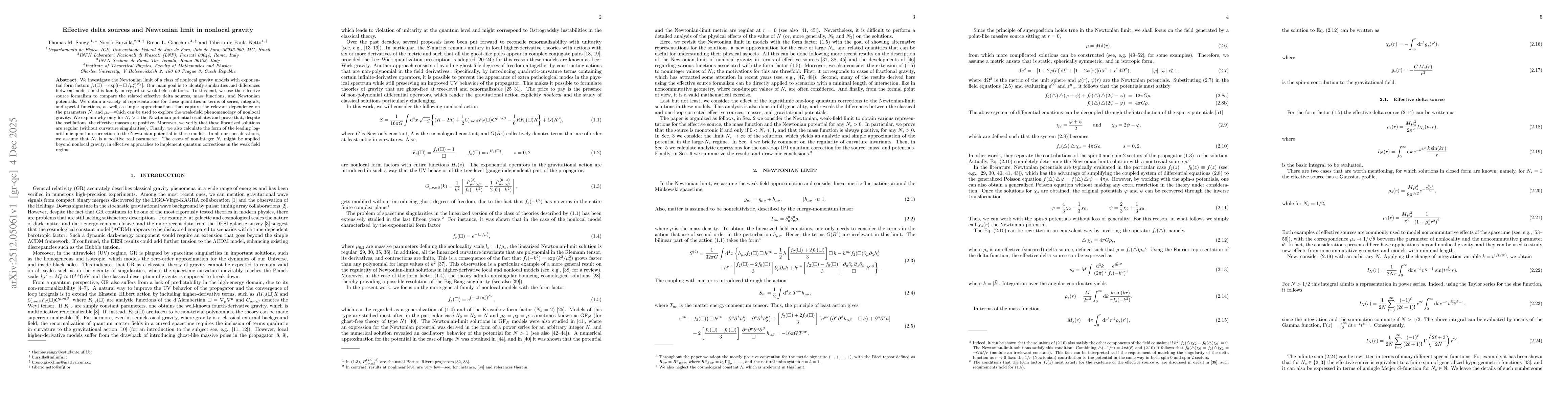 Thumbnail for Effective delta sources and Newtonian limit in nonlocal gravity