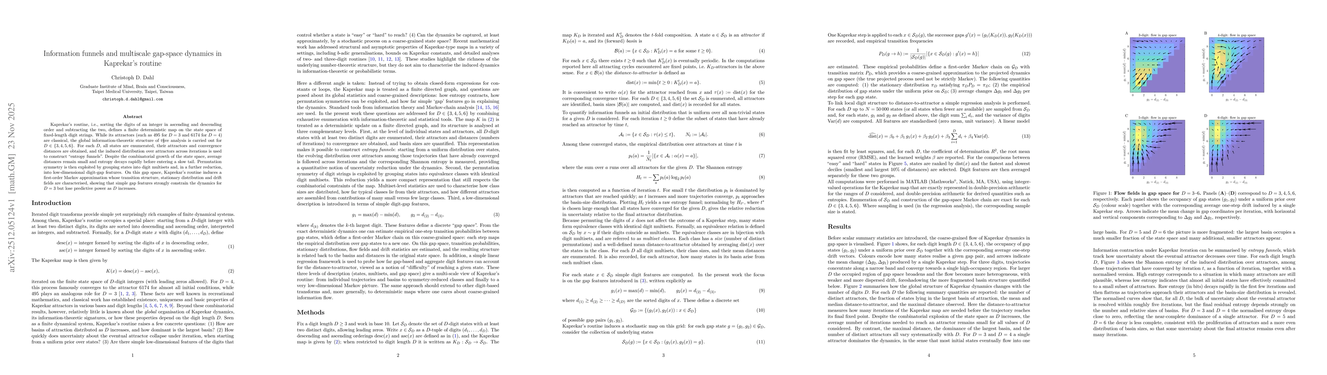 Thumbnail for Information funnels and multiscale gap-space dynamics in Kaprekar's routine