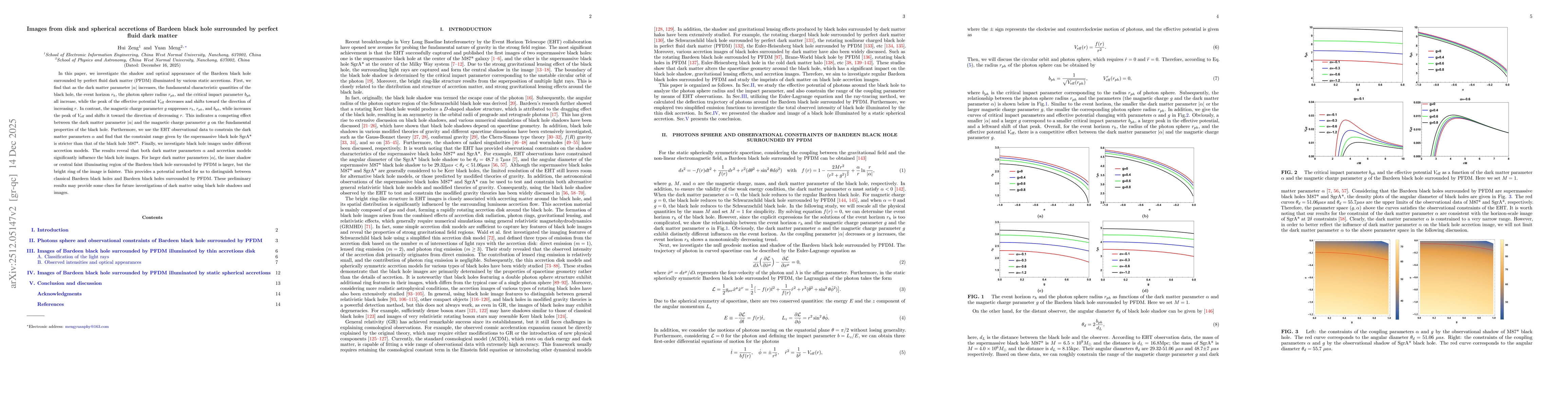 Thumbnail for Images from disk and spherical accretions of Bardeen black hole surrounded by perfect fluid dark matter