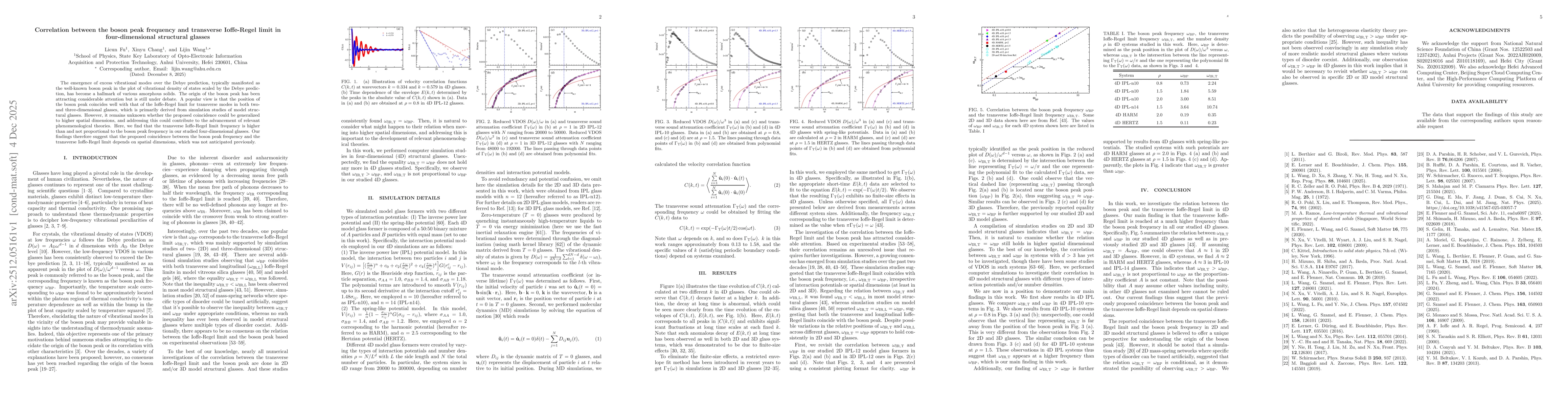 Thumbnail for Correlation between the boson peak frequency and transverse Ioffe-Regel limit in four-dimensional structural glasses
