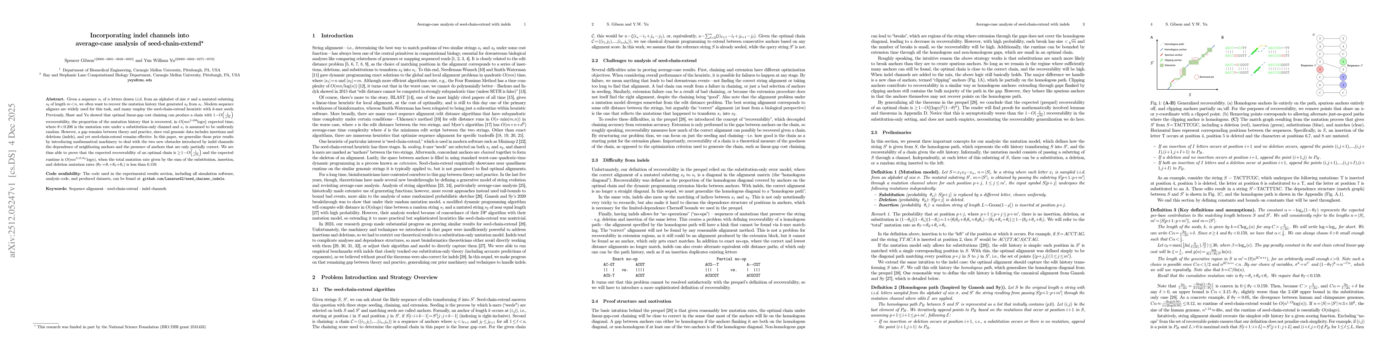 Thumbnail for Incorporating indel channels into average-case analysis of seed-chain-extend