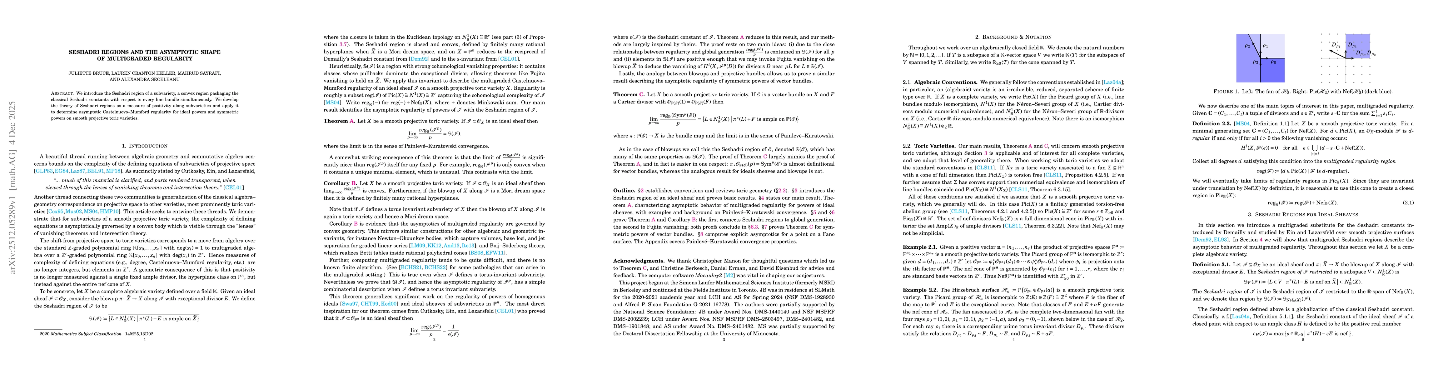 Thumbnail for Seshadri Regions and the Asymptotic Shape of Multigraded Regularity