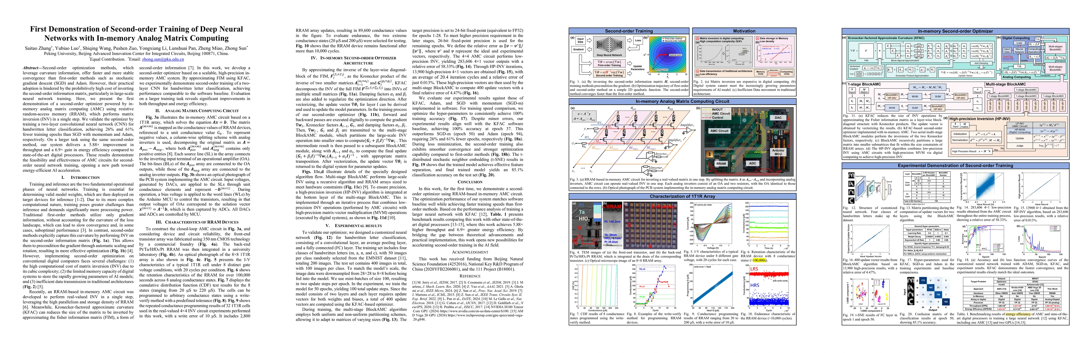 Thumbnail for First Demonstration of Second-order Training of Deep Neural Networks with In-memory Analog Matrix Computing