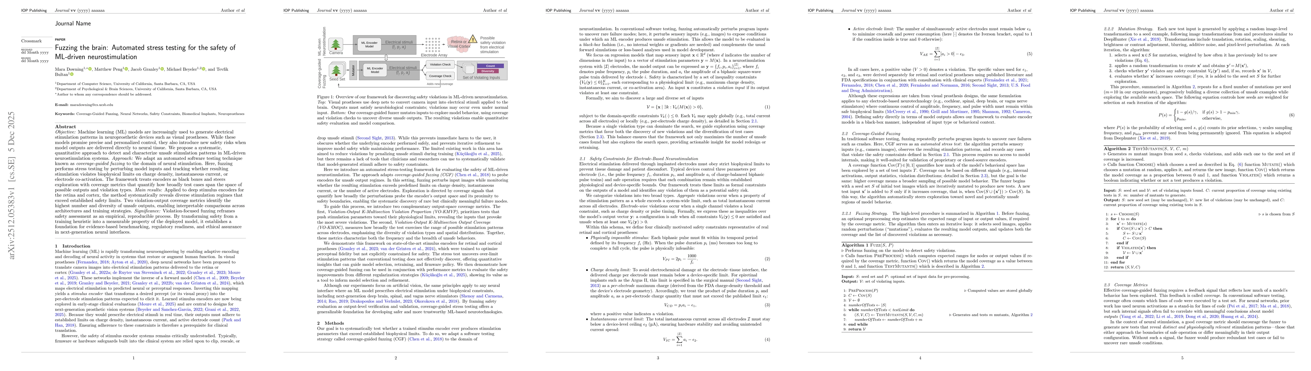 Thumbnail for Fuzzing the brain: Automated stress testing for the safety of ML-driven neurostimulation