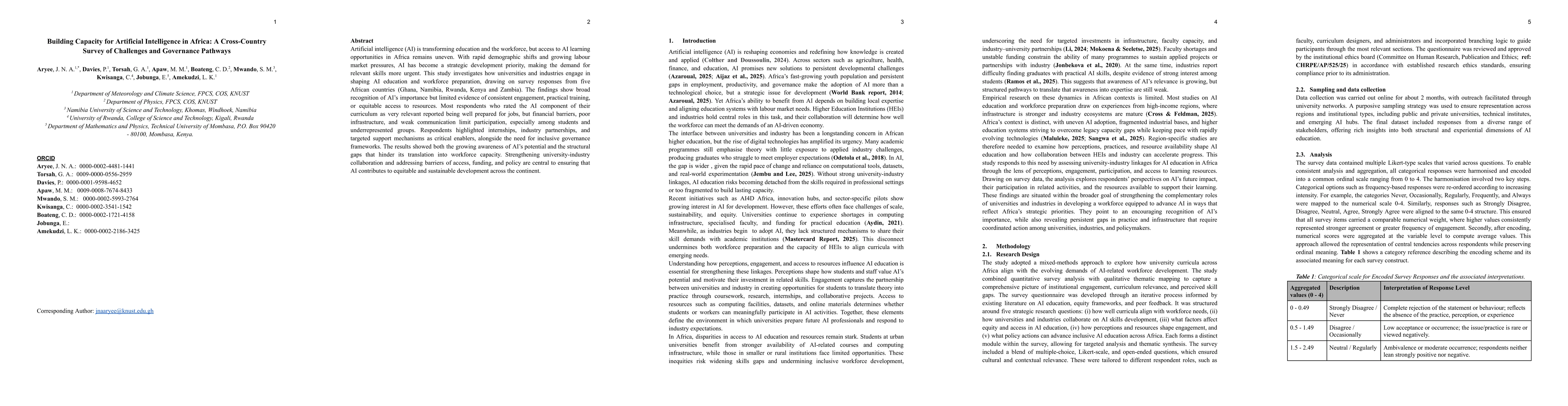 Thumbnail for Building Capacity for Artificial Intelligence in Africa: A Cross-Country Survey of Challenges and Governance Pathways