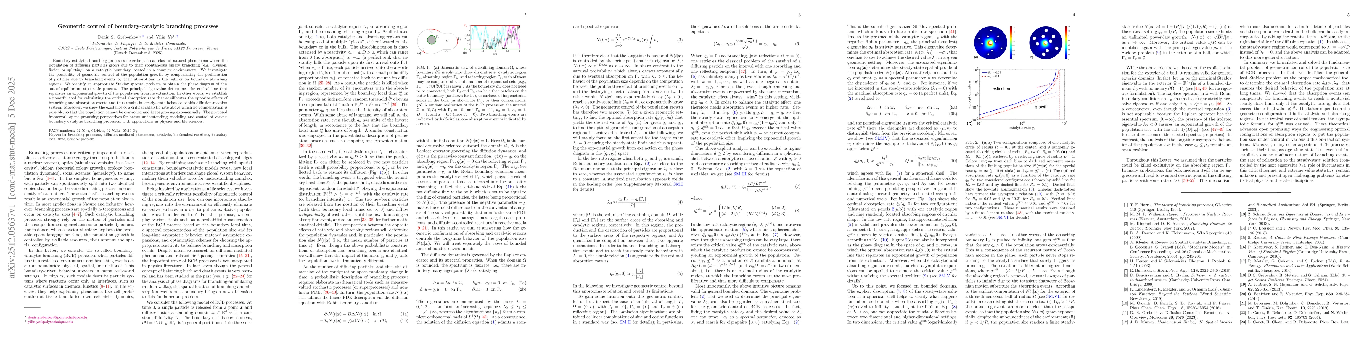 Thumbnail for Geometric control of boundary-catalytic branching processes