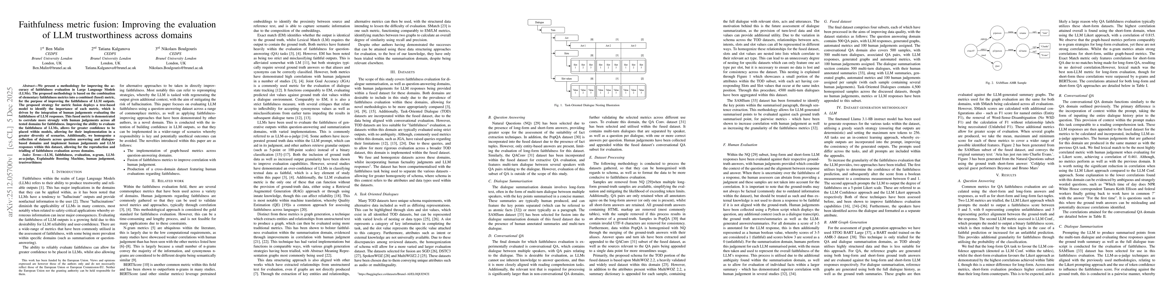 Thumbnail for Faithfulness metric fusion: Improving the evaluation of LLM trustworthiness across domains