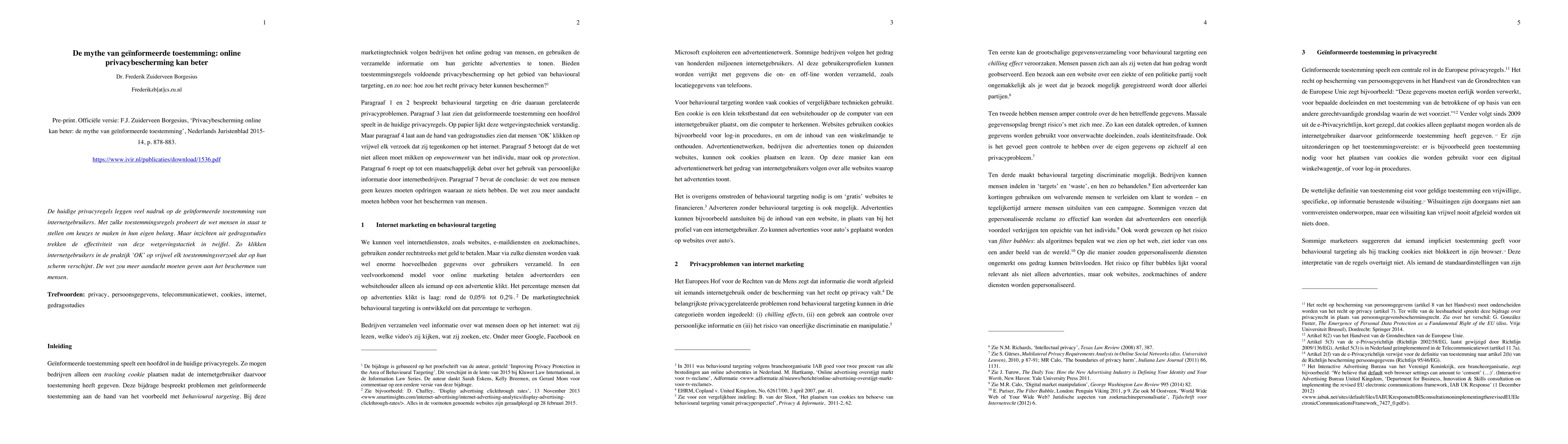 Thumbnail for De mythe van geïnformeerde toestemming: online privacybescherming kan beter [Informed Consent: We Can Do Better to Defend Privacy]