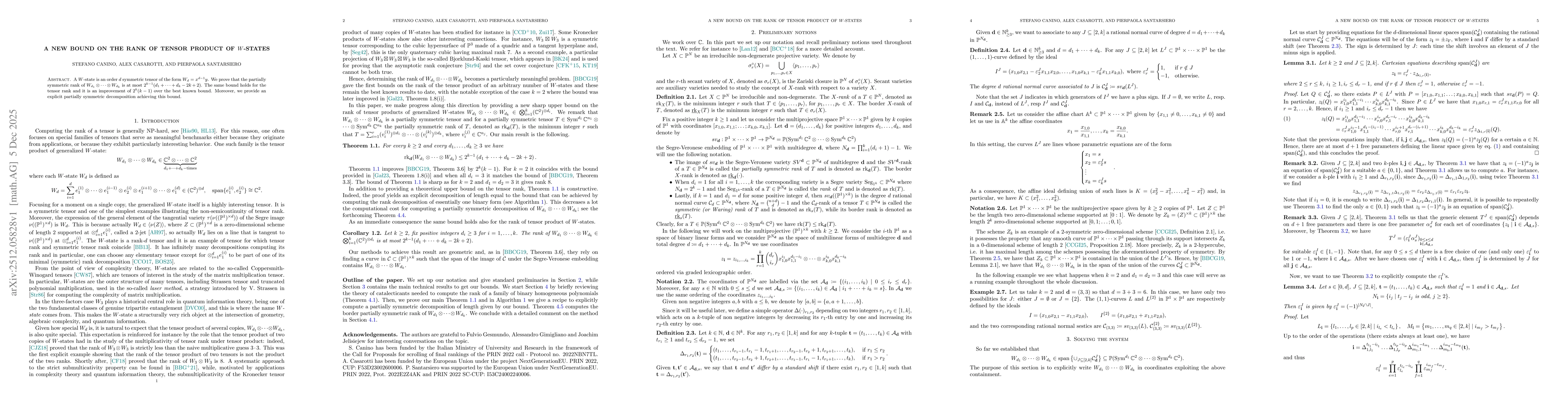 Thumbnail for A new bound on the rank of tensor product of W-states