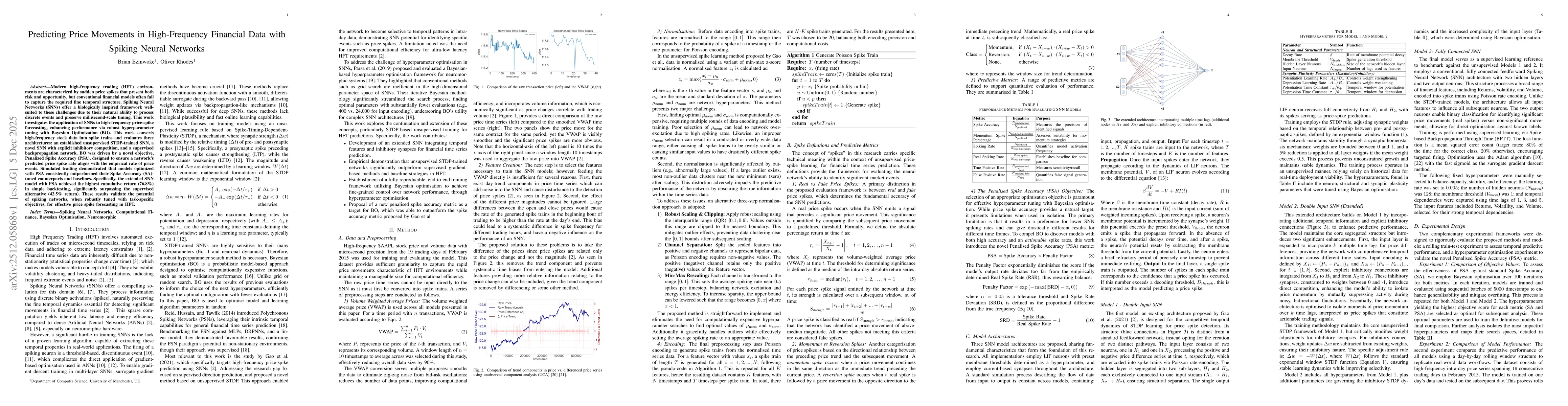 Thumbnail for Predicting Price Movements in High-Frequency Financial Data with Spiking Neural Networks
