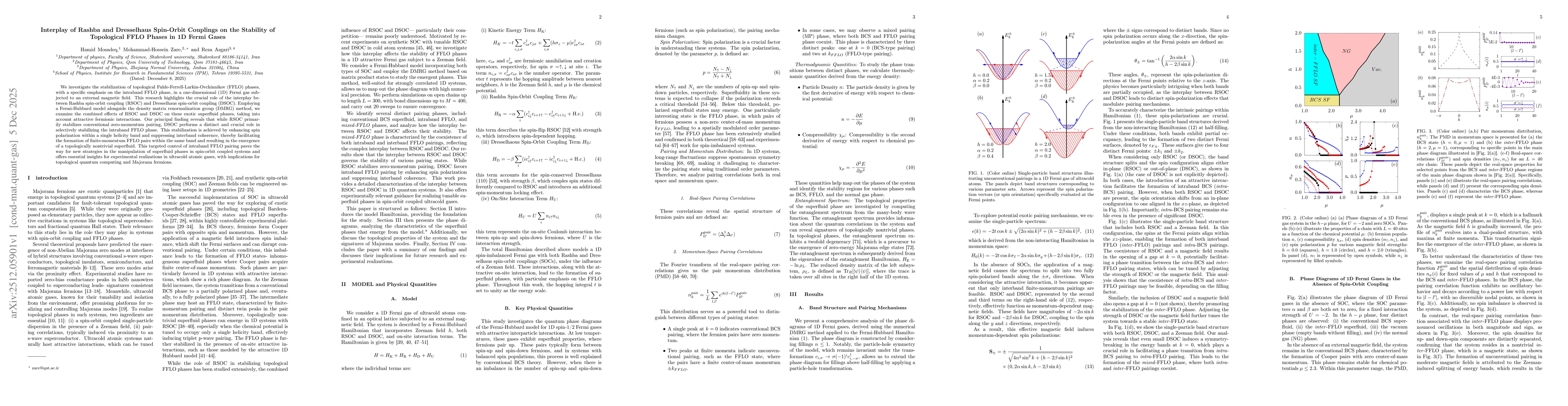 Thumbnail for Interplay of Rashba and Dresselhaus Spin-Orbit Couplings on the Stability of Topological FFLO Phases in 1D Fermi Gases