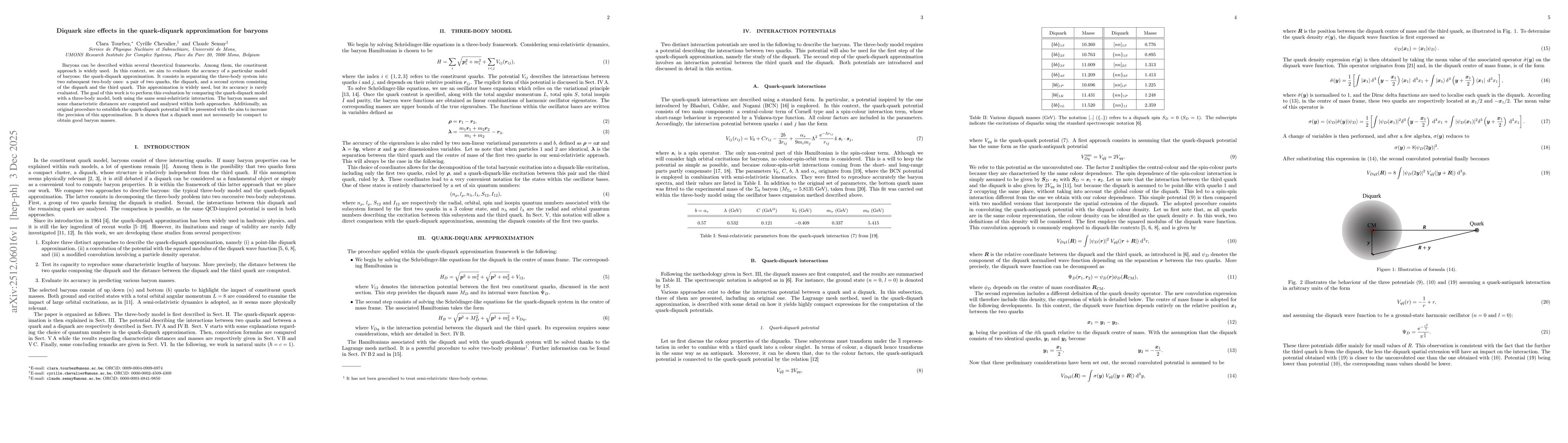 Thumbnail for Diquark size effects in the quark-diquark approximation for baryons